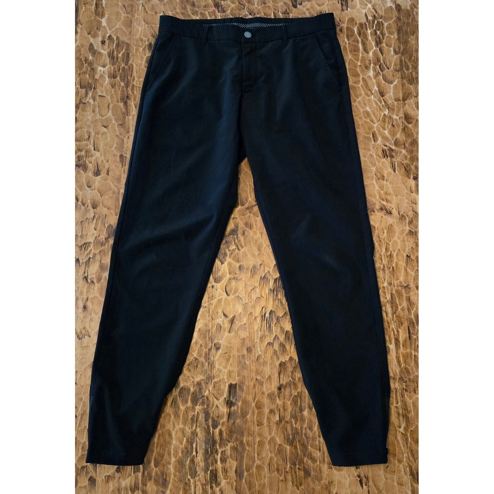 Primo Golf Joggers Mens Black Performance Tapered Ankle Zip Pants